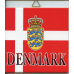 Ceramic Tile - Denmark Flag & Crest